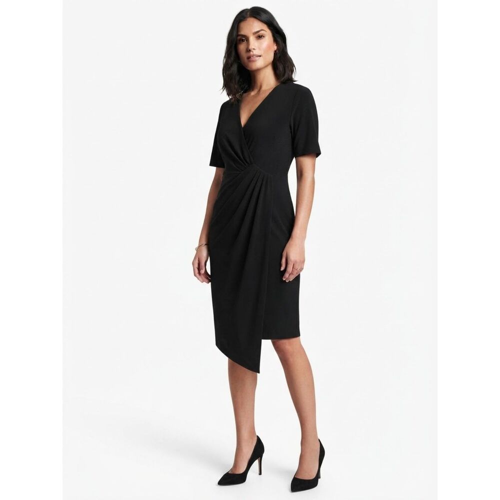 Banana Republic Medium Black Midi Dress New